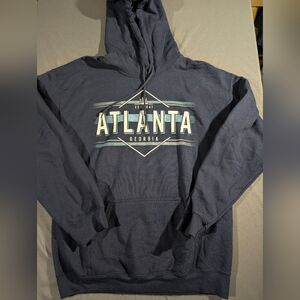 Navy Blue Graphic Hoodie